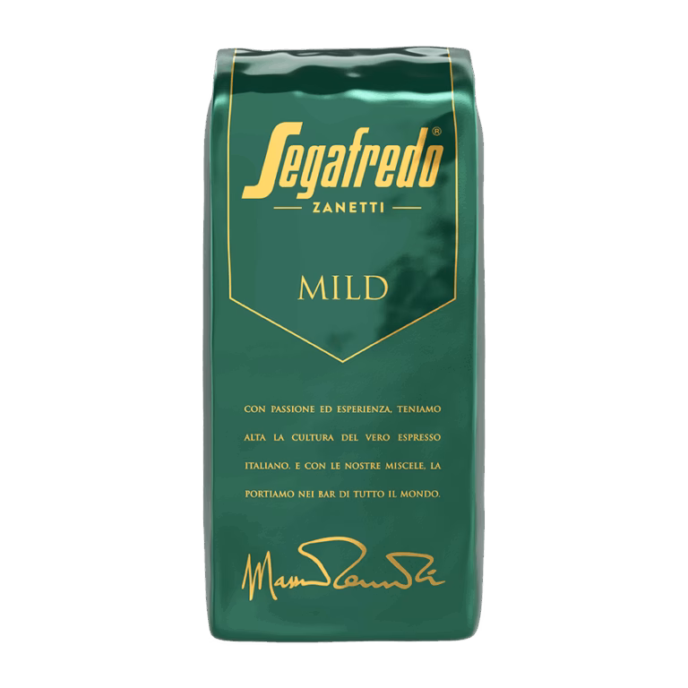 Produktbild: Kaffee Segafredo Mild ganze Bohne, 1000 g, aromaversiegelte Verpackung.